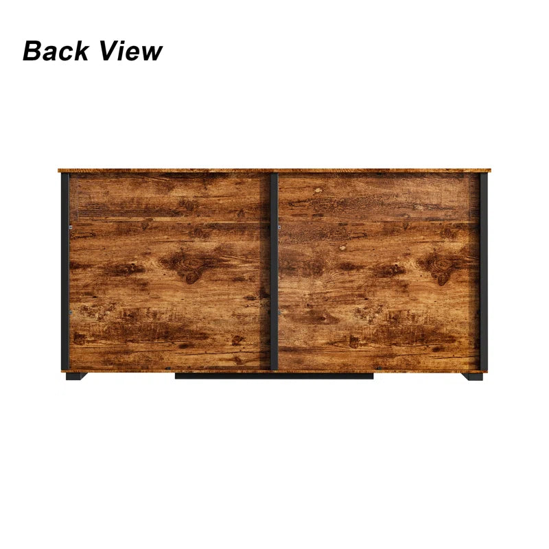 Dorilal Large Dog Crate Furniture with 2 Drawers and Divider