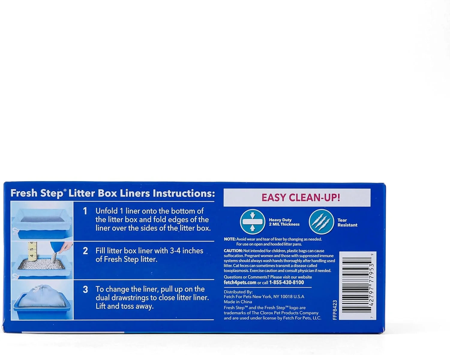 Drawstring Litter Box Liners Scented, Jumbo Size, 36" X 19" - 7 Count