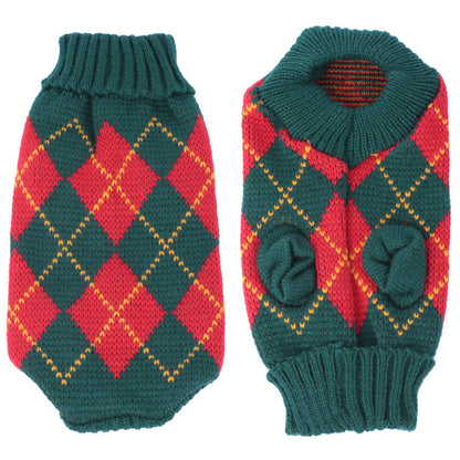 Multi Color Knitting Cat Sweater Lapel Casual