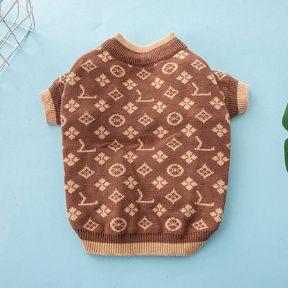Pet Sweater Autumn And Winter Thick Warm Dog Clothes